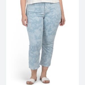 Lane Bryant Girlfriend Sz 18 Floral Denim Jean